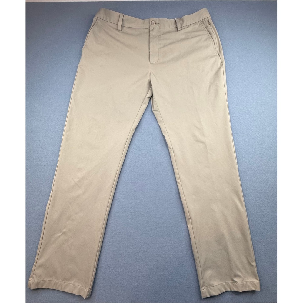 Southern Tide Jack Performance Pant Mens 40x32 Tan Khaki Golf Chino Trousers